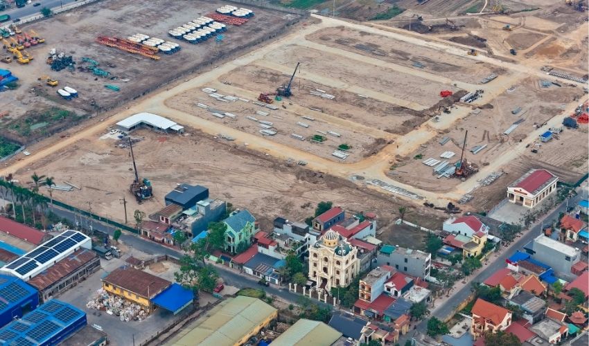 Tháng 2/2025, Hình ảnh thực tế tại công trường dự án Him Lam Central Park