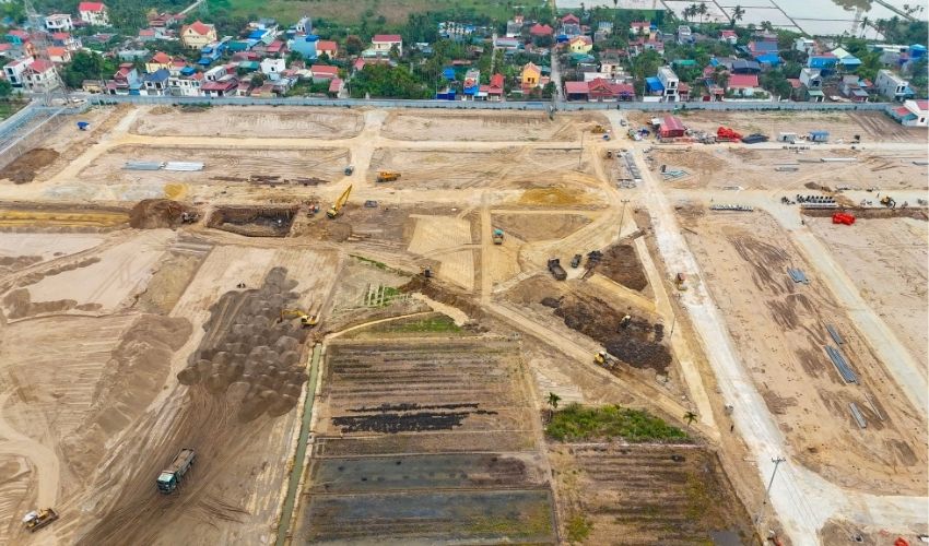 Hạ tầng dự án Him Lam Central Park đang dần hoàn thiện