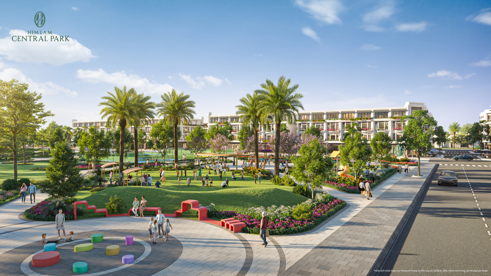 Trung bình mỗi căn nhà phố Him Lam Central Park được thụ hưởng tới 60m² không gian xanh - một con số hiếm thấy trên thị trường bất động sản hiện nay, góp phần nâng tầm chất lượng sống cho cư dân.