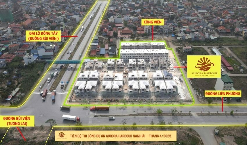 Nam Hải Central Park với vị trí hiếm có ba mặt tiền đường Bùi Viện giao cắt Liên Phường